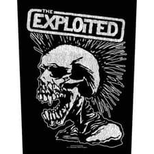 Image of The Exploited Punk Patch VINTAGE SKULL Backpatch