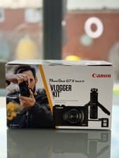 Image of Canon PowerShot G7 X Mark III 20.1MP Black Premium Vlogger Kit Brand New