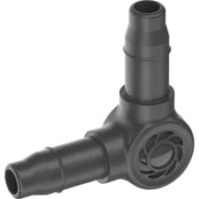 Image of Gardena MICRO DRIP L Joint Pipe Connector 3/16" / 4.6mm Pack of 10