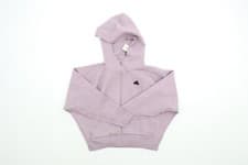 Image of Adidas Women's Purple Cotton Hooded Full Zip Hoodie Size S