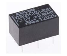 Image of 1 x 1 x TE Connectivity SPDT PCB Mount Latching Relay - 1 A, 5V dc
