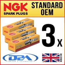 Image of 3x NGK BR10ES 4832 Standard Spark Plugs *Wholesale Price SALE*