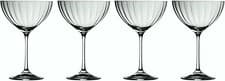 Image of Galway Crystal Erne Saucer Champagne Martini Glasses Set of 4 Transparent