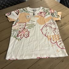 Image of Kenzo Girls Short Sleeve T-Shirt, Off White, Size 12A