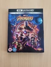 Image of AVENGERS INFINITY WAR 4K UHD & BLU RAY & SLIPCOVER NEW SEALED UK RELEASE