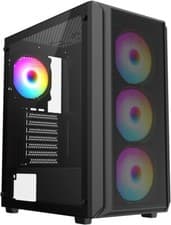 Image of iONZ KZ10 PC Gaming Case Mid Tower ATX Tempered Glass With ARGB Fans