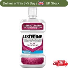 Image of Listerine Advanced Defence Gum Treatment Mouthwash, 500 ml