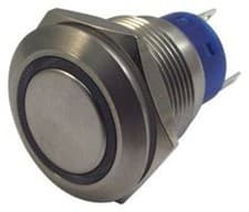 Image of Double Pole Double Throw (DPDT) Momentary Push Button Switch, IP67, 19.2 (Dia.)m