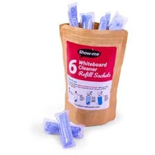 Image of Show-me Whiteboard Cleaner Refills Pk 6
