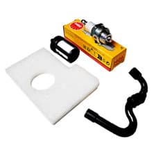 Image of Service Kit fits Stihl MS170 MS180 Chainsaw Spark Plug Air & Fuel Filter Pipe