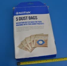 Image of NILFISK x 5 Vacuum Cleaner Dust Bags GM80 GS80C GM90 GS90 GA70 82095000