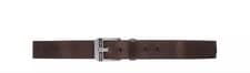 Image of Diesel Boys Bluestar Leather Belt Dark Brown Size 75cm (fits 24” ) New