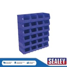 Image of Sealey Plastic Storage Bin 150 x 240 x 130mm Blue Pack of 24 TPS324B