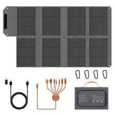 Image of Solar panel 80W Solarmodul Solar Kit for Ecoflow River 2 River 3 Power Stations