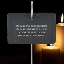 Image of STILL BORN MISCARRIAGE INFANT BABY LOSS MEMORIAL GRAVESIDE BORN SLEEPING GRAVE