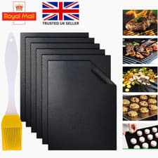Image of Heavy Duty Teflon Oven Liner Protector Sheet Mat Non Stick Reusable Cooker BBQ