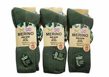 Image of Mens Merino Military Socks Long Thick Thermal Hiking Walking Army Combat 2.8 Tog