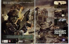 Image of 2004 Tom Clancy's Ghost Recon 2 Xbox PS2 Vintage Print Ad/Poster Video Game Art
