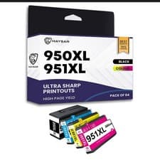 Image of Compatible HP 950XL 951XL Ink Cartridges Multipack 4 Black Cyan Magenta Yellow
