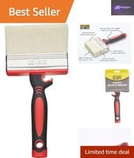 Image of Extendable 4-Inch Wallpaper Paste Brush for Quick & Comfortable Application