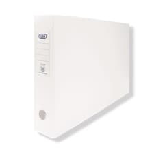 Image of Elba 75mm Lever Arch File Stationery Oblong PVC A3 White (2 Pack) 100082445