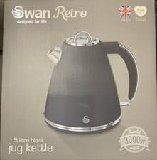 Image of Swan SK19020BN - 1.5 Litre Jug Kettle 3KW Black