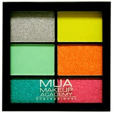 Image of MUA Matte/Pearl Eyeshadows 6x Shades "Colour Burst" Bright Vibrant Sealed