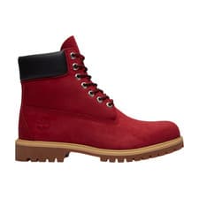 Image of TIMBERLAND Premium 6 Inch 'Dark Red Nubuck' Waterproof Boot