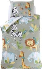 Image of Rumble In the Jungle Single Bedding Set Reversible Duvet Cover