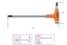 Image of BETA TOOLS 97TTX T30 TORX STAR SCREW OFFSET KEY WRENCH WITH POWER HANDLE TOOL