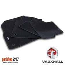 Image of GENUINE OE VAUXHALL ASTRA J MK6 VELOUR BLACK TAILORED FRONT/REAR FLOOR CAR MATS