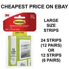 Image of 3m Command Strips Self Adhesive Damage Free Wall Hanging Picture Frames Posters