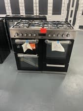 Image of Beko KDVF100X 100cm Dual Fuel Range Cooker 7 Burners Stainless Steel A/A
