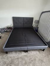 Image of last chance sale - King Size (Emma Sleep)  Upholstered Bed Frame with Headboard