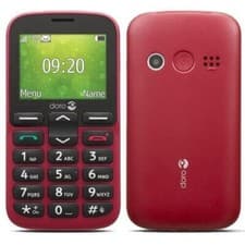 Image of Doro 1380 Senior Unlocked 2G Dual SIM Mobile Phone with 2.4" Display (Red)***