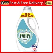 Image of Fairy Non Bio Liquid Laundry Detergent, 101 Washes 3.131 l, Free Shipping.