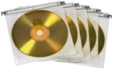 Image of Premium Hama 51176 50 CD And DVD Double Protective Sleeves White Uk