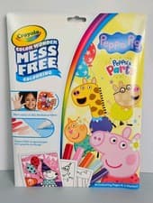 Image of PEPPA PIG PEPPA'S PARTY CRAYOLA COLOUR WONDER MESS FREE COLOURING 18 PAGES BNIB