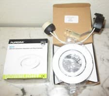 Image of AURORA AU-DLM357 downlight GU10 adjustable white 4 units plus 4 LED bulbs