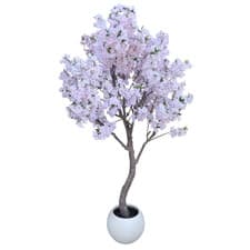 Image of 260cm XXL Artificial Cherry Blossom Tree with Decorative Planter