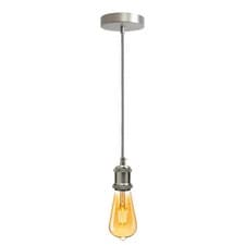 Image of Pendant Lamp Holder Ceiling Rose Industrial Vintage Pendant Light Fitting E27