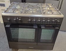 Image of KENWOOD 90cm all Gas Range Cooker Matt Black stainless steel CK601G