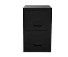 Image of Pierre Henry Metal 2 Drawer Maxi Filing Cabinet A4 Black