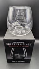Image of Shark In A Glass - 500ml Tumbler - New In Box - Bar Bespoke. Jaws