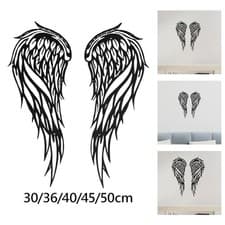 Image of 2x Angel Wing Wall Art Wall Mounted Housewarming for Home Decor Gift Office