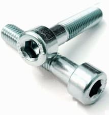 Image of M5 / 5mm GRADE 12.9 ZINC SOCKET CAP SCREWS, ALLEN KEY BOLTS HEX HEAD DIN 912
