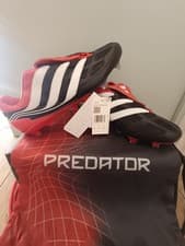 Image of Adidas Predator Precision Elite FG Black/White/Red, Size UK 9 New With Tags
