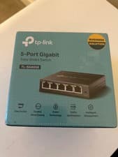 Image of TP-Link TL-SG605E 5 Port Gigabit Smart Switch, Network Switch, Power Saving, Plu