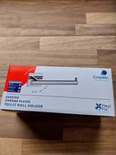 Image of BN Croydex Screw or glue Chester chrome plated toilet roll holder