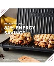 Image of George Foreman Steel Grill - Medium (Brand new)